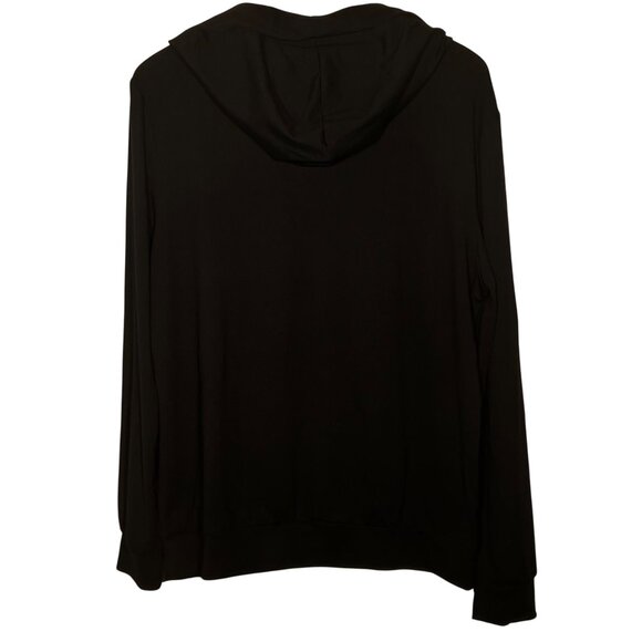 Ranlege Kissy Lips Large Black Long Sleeve Hood Lips Skull Pullover Fatal Kiss - Picture 2 of 15